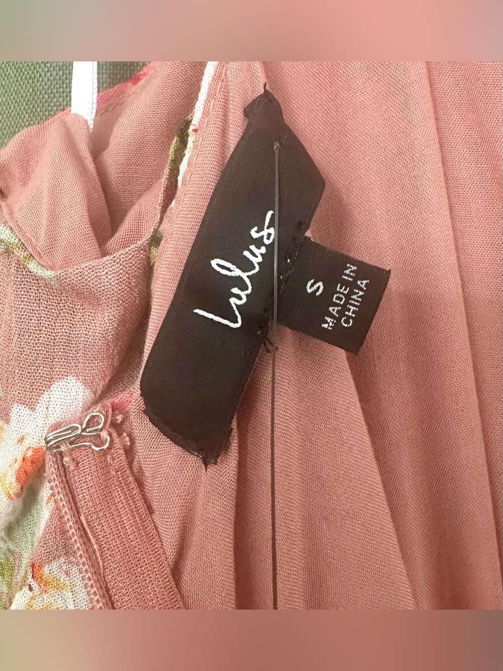 Lulus Pink Floral Maxi Dress NWT Size Small - Picture 4 of 4